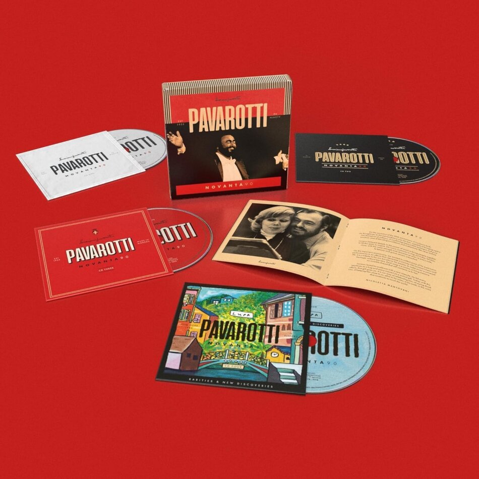 Luciano Pavarotti - Novanta Boxset, 4 CDs