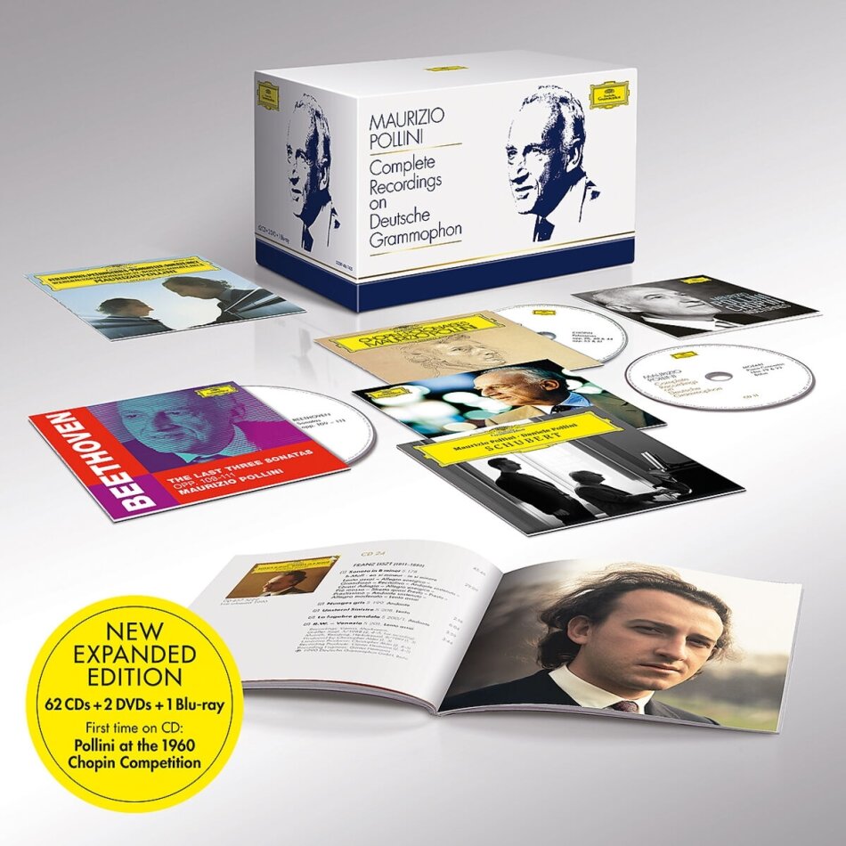 Maurizio Pollini - Complete Recordings On Deutsche Grammophon 62 CDs + Blu-ray + 2 DVDs