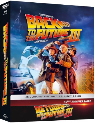 Retour vers le futur 3 (1990) (&Eacute;dition Collector Limit&eacute;e, Steelbook, 4K Ultra HD + 2 Blu-ray)