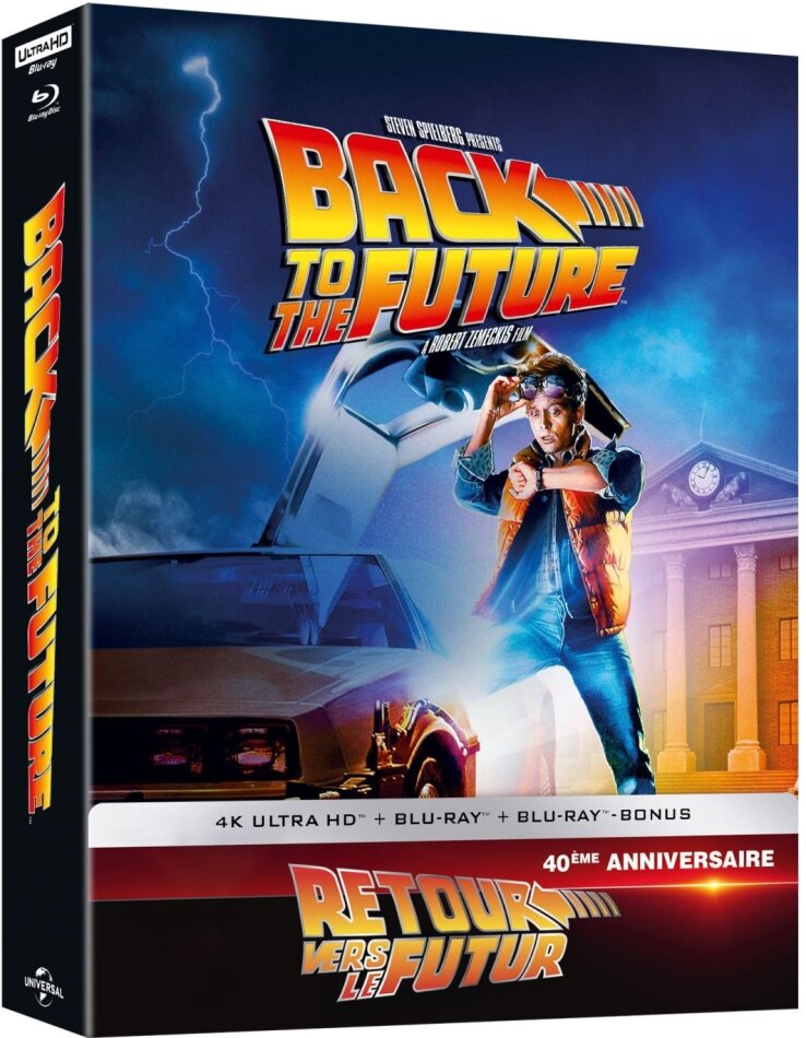 Retour vers le futur (1985) 40th Anniversary Edition, Limited Collector's Edition, Steelbook, 4K Ultra HD + 2 Blu-rays
