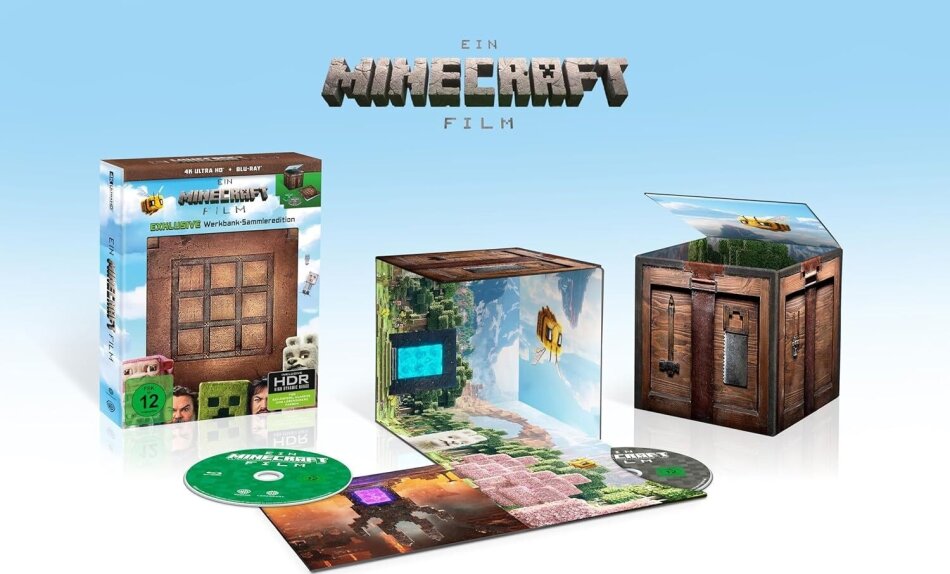Ein Minecraft Film (2025) Exklusive Werkbank-Sammleredition, Limited Collector's Edition, 4K Ultra HD + Blu-ray