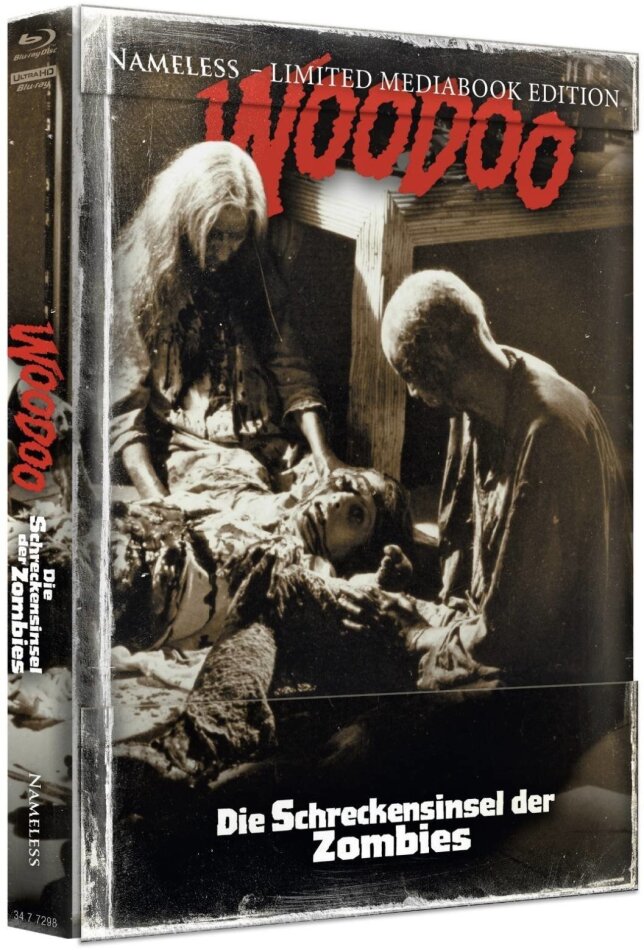 Woodoo - Die Schreckensinsel der Zombies (1979) Cover I, Wattiert, Limited Edition, Mediabook, 4K Ultra HD + 2 Blu-rays + CD