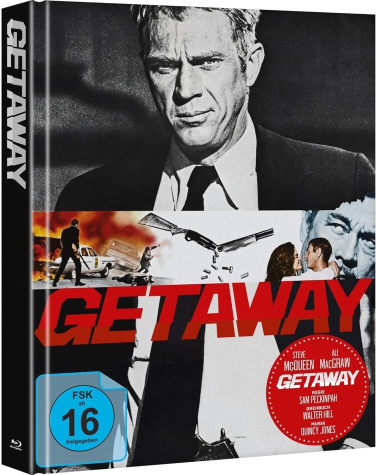 Getaway (1972) Cover A, Limited Edition, Mediabook, 2 Blu-rays