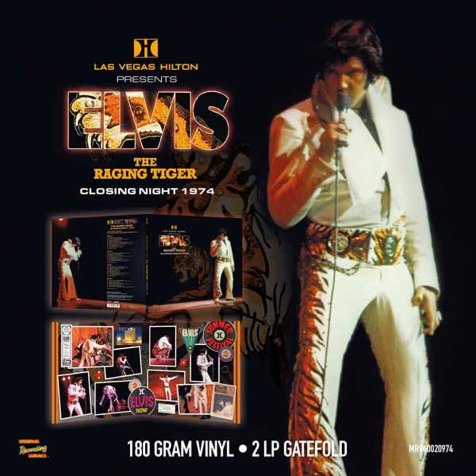 Elvis Presley - Las Vegas - 'The Raging Tiger' Closing Night 1974 2 LPs