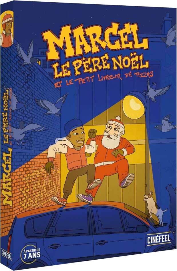 Marcel le Père Noël et le petit livreur de pizzas