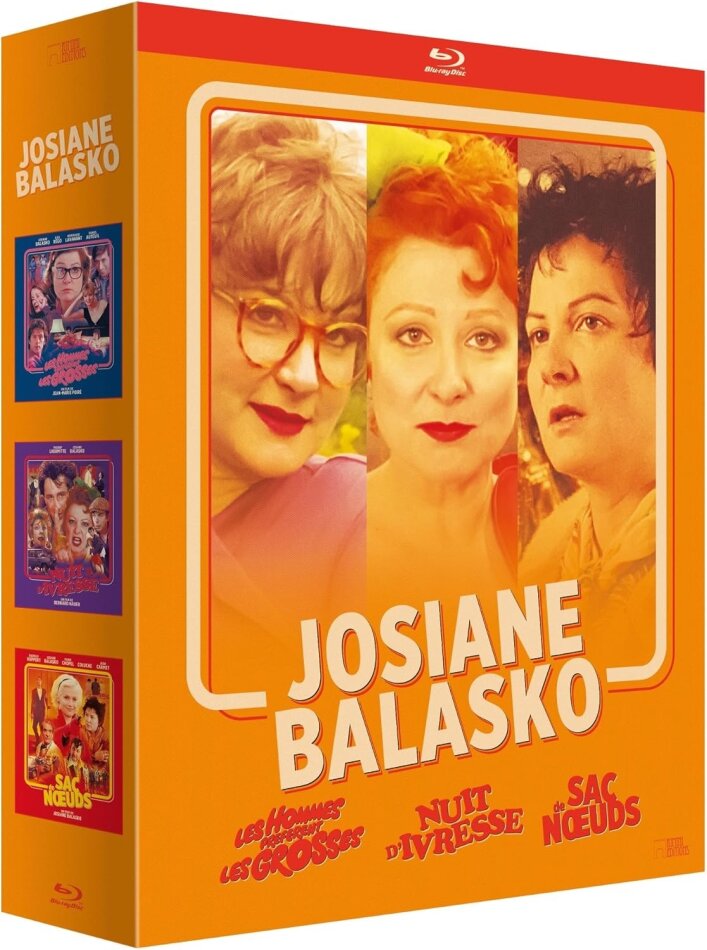 Josiane Balasko - Les hommes préfèrent les grosses (1981) / Sac de noeuds (1985) / Nuit d’ivresse (1986) 3 Blu-rays