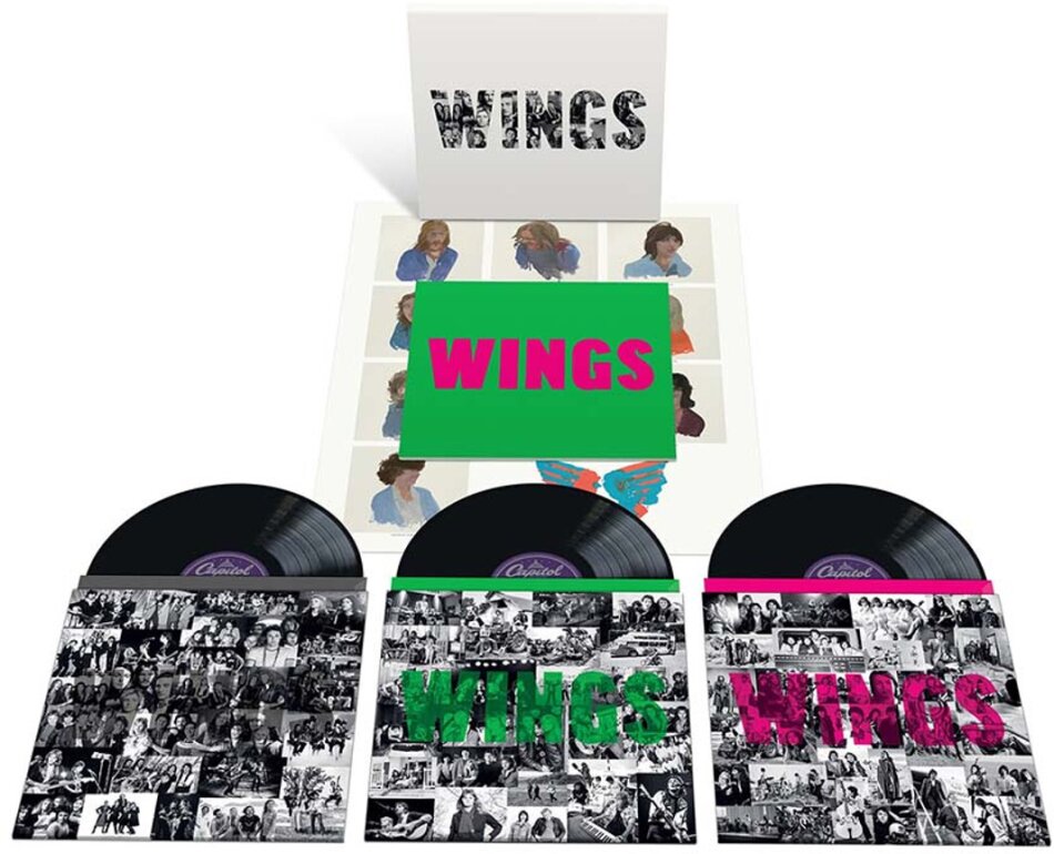 Paul McCartney & Wings (McCartney Paul) - Wings + Poster, Hardback Slipcase, Deluxe Edition, 3 LPs