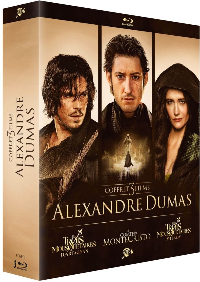 Coffret 3 films Alexandre Dumas - Le Comte de Monte Cristo (2024) / Les Trois Mousquetaires - D’Artagnan (2023) / Les Trois Mousquetaires - Milady (2023) 3 Blu-rays