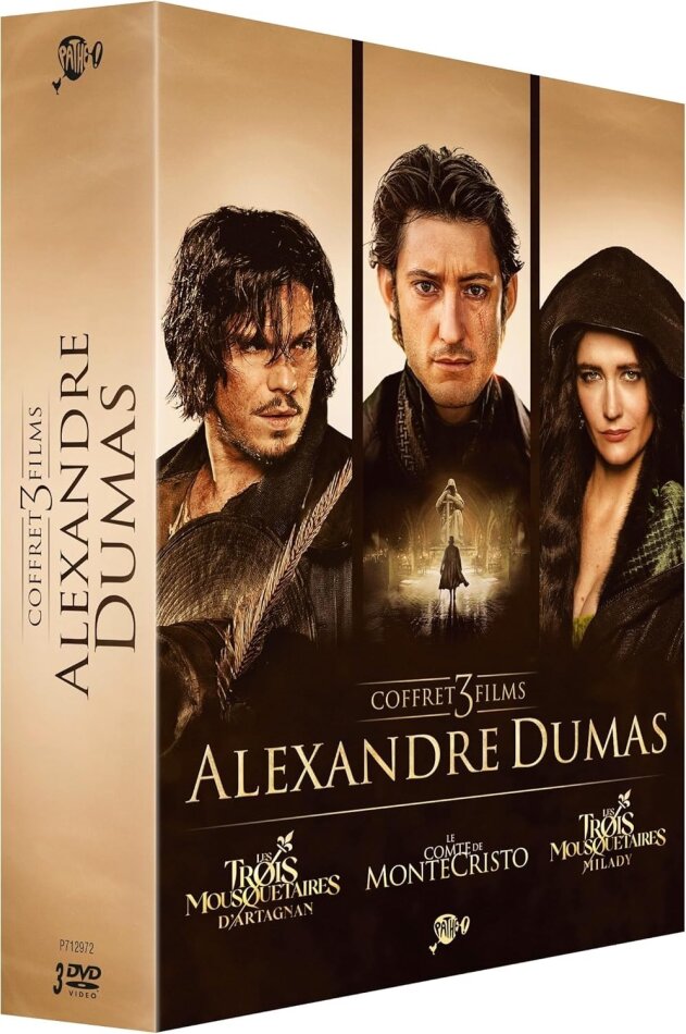 Coffret 3 films Alexandre Dumas - Le Comte de Monte Cristo (2024) / Les Trois Mousquetaires - D’Artagnan (2023) / Les Trois Mousquetaires - Milady (2023) 3 DVD