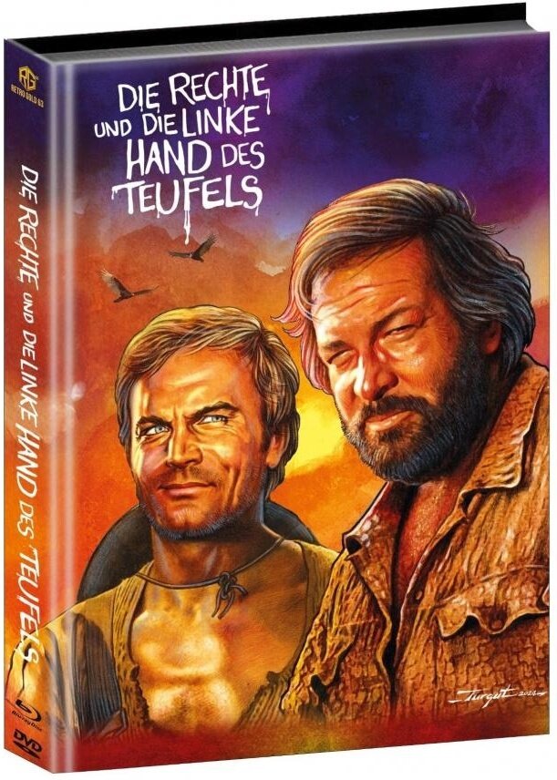 Die rechte und die linke Hand des Teufels (1970) Cover B, Wattiert, Limited Edition, Mediabook, Blu-ray + DVD