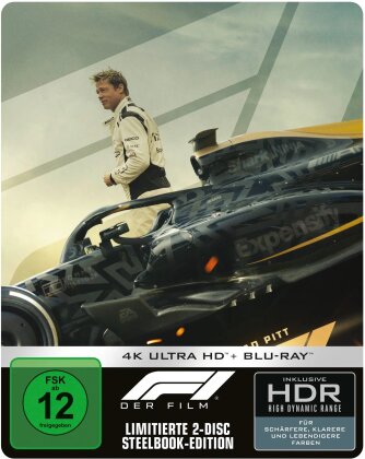 F1: Der Film (2025) (Cover B, Limited Edition, Steelbook, 4K Ultra HD + Blu-ray)