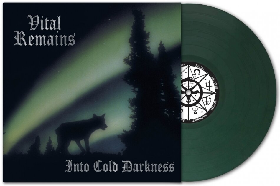 Vital Remains - Into Cold Darkness 2025 Reissue, Édition 30ème Anniversaire, Dark Green Vinyl, LP