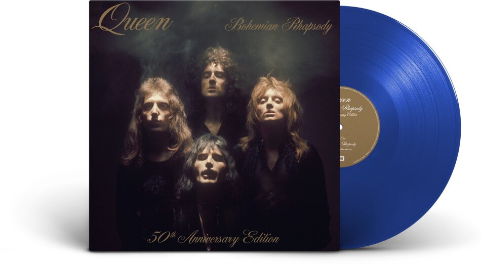 Queen - Bohemian Rhapsody / I'm In Love With My Car 2025 Reissue, EMI, Vertigo Berlin, 50th Anniversary Edition, Limited Edition, Transparent Blue Vinyl, 12" Maxi