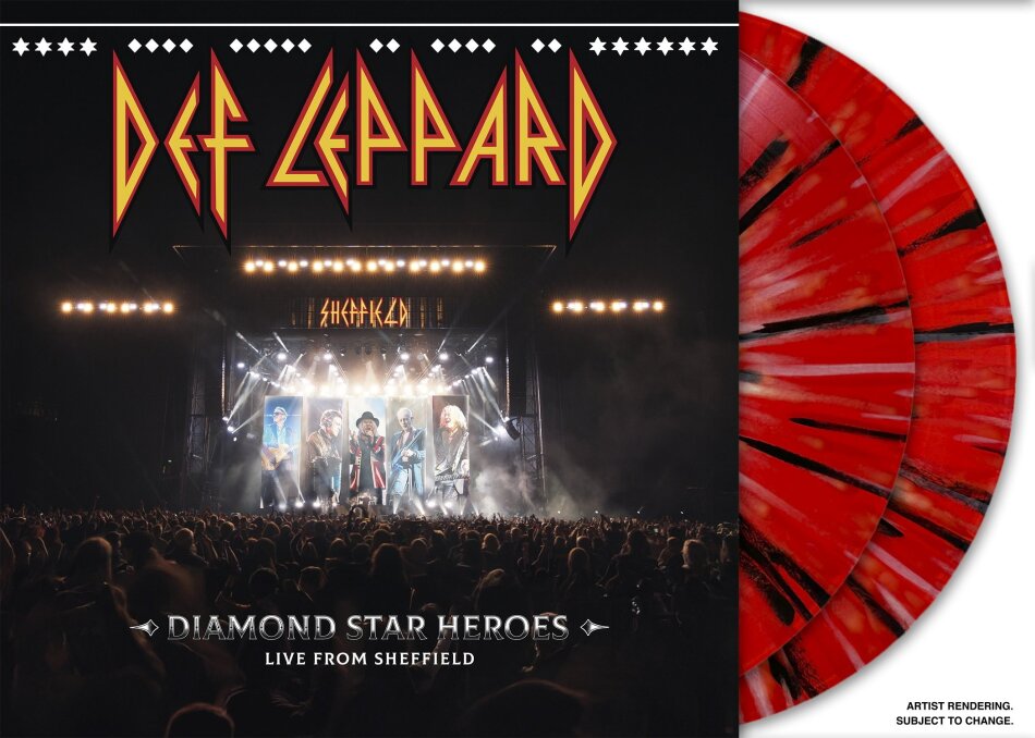 Def Leppard - Diamond Star Heroes: Live From Sheffield White/Red/Black Vinyl, 2 LP