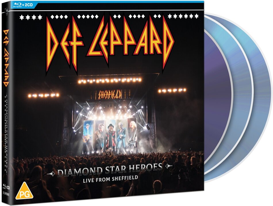 Def Leppard - Diamond Star Heroes: Live From Sheffield Digipack, 2 CDs + Blu-ray