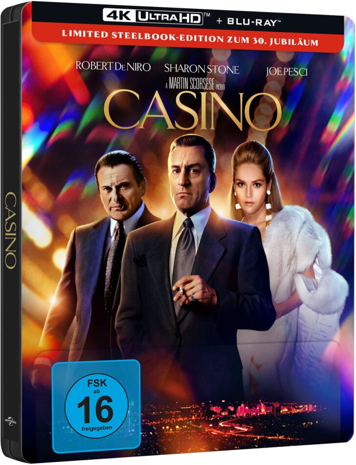 Casino (1995) 30th Anniversary Edition, Limited Edition, Steelbook, 4K Ultra HD + Blu-ray