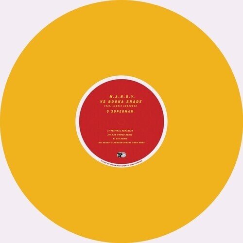 M.A.N.D.Y. Vs Booka Shade Feat. Laurie Anderson - O Superman 2025 Limited Edition, Yellow Vinyl , 12" Maxi