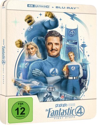 The Fantastic 4: First Steps (2025) (Limited Edition, Steelbook, 4K Ultra HD + Blu-ray)