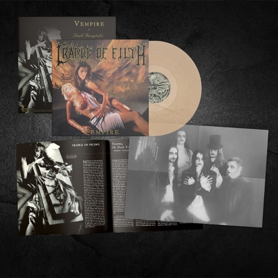 Cradle Of Filth - VEmpire, Or Dark Faerytales in Phallustein 2025 Reissue, Kontor, Transparent Vinyl, LP