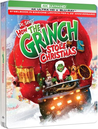 Il Grinch (2000) (Edizione Limitata 25&deg; Anniversario, Steelbook, 4K Ultra HD + Blu-ray)