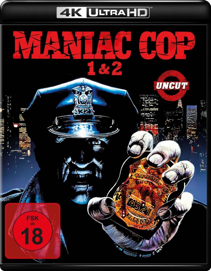 Maniac Cop 1 & 2 Uncut, 2 4K Ultra HDs