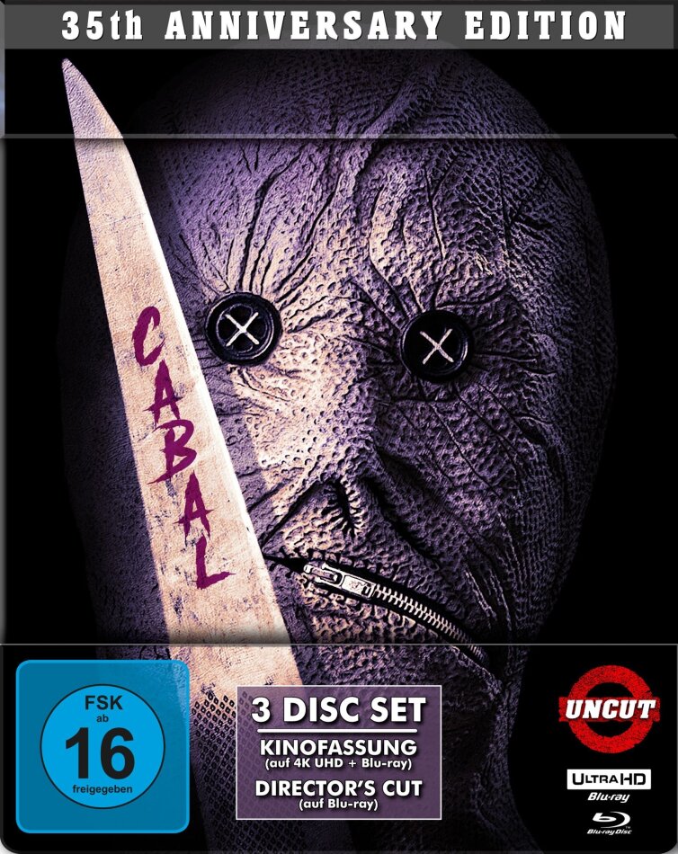 Cabal - Die Brut der Nacht (1990) 35th Anniversary Edition, Limited Edition, Steelbook, 4K Ultra HD + 2 Blu-rays
