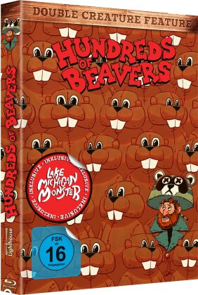 Hundreds of Beavers (2022) (Double Creature Feature, Limited Edition, Mediabook, 2 Blu-rays)