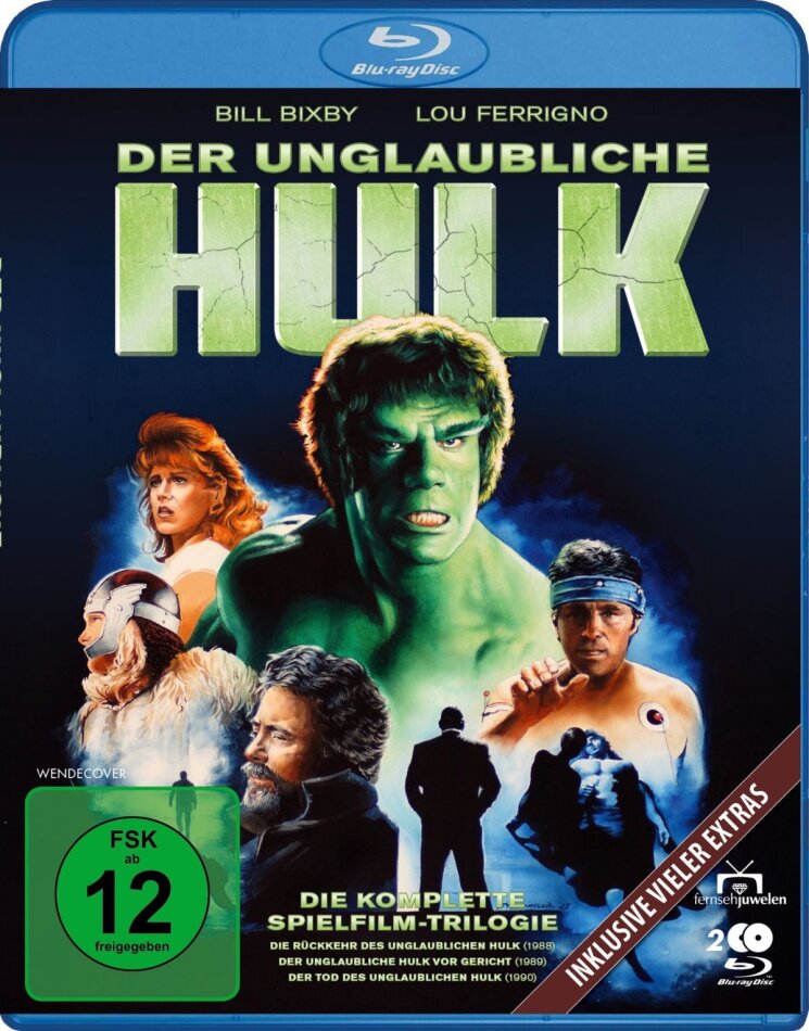 Der unglaubliche Hulk - Die komplette Spielfilm-Trilogie von 1988-1990 3 Blu-rays