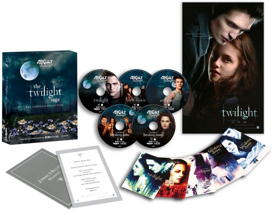 The Twilight Saga - The Complete Collection 4Kult Prestige, + Gadget, Limited Edition, 5 4K Ultra HDs