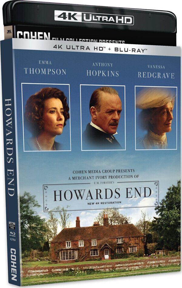 Howards End (1992) Cohen Film Collection, Restaurierte Fassung, 4K Ultra HD + 2 Blu-rays