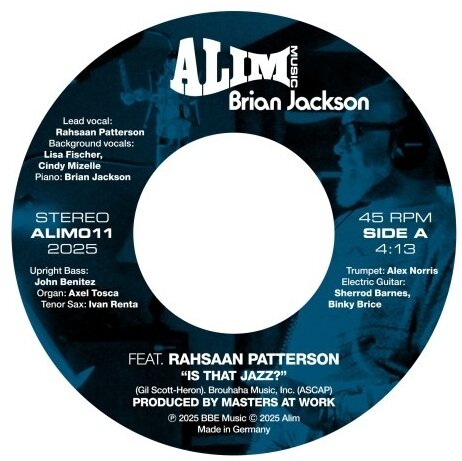 Brian Jackson - Is That Jazz? 7" Single