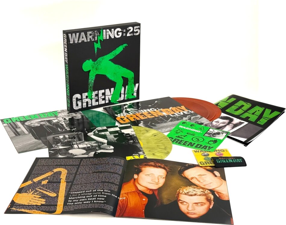 Green Day - Warning 2025 Reissue, Reprise Records, 25th Anniversary Edition, Limited Edition, 5 LPs
