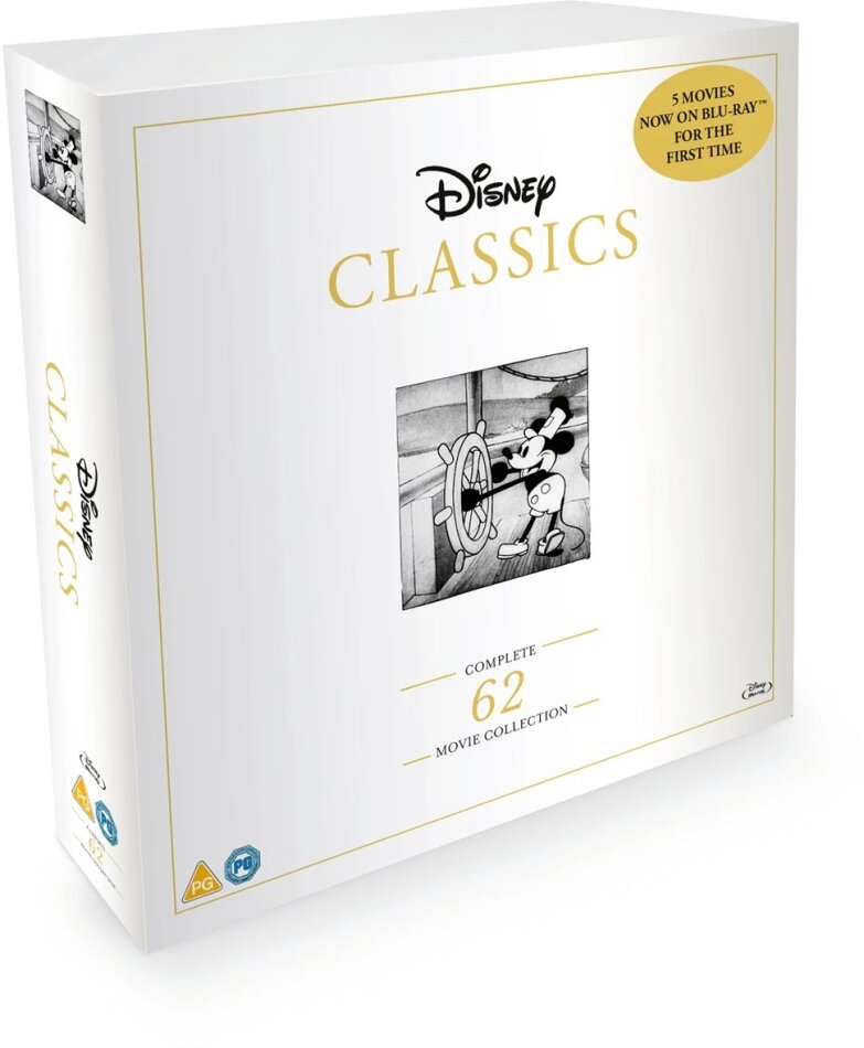 Disney Classics - Complete 62 Movie Collection 62 Blu-rays