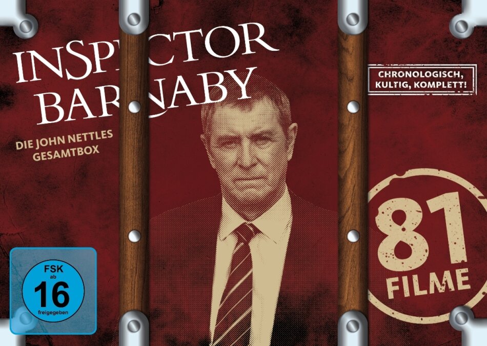 Inspector Barnaby - Die John Nettles Gesamtbox Neuauflage, 47 DVDs + CD