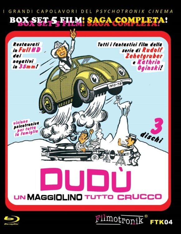 Dudù - Un maggiolino tutto crucco - Box Set 5 Film ! Saga Completa ! Restaurierte Fassung, 3 Blu-rays