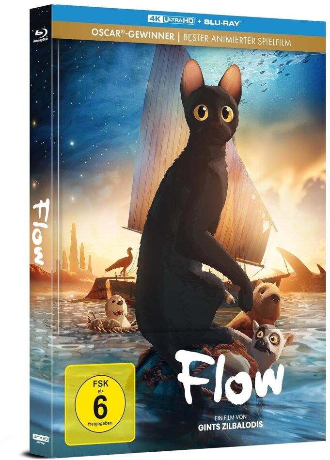Flow (2024) Limited Edition, Mediabook, 4K Ultra HD + Blu-ray