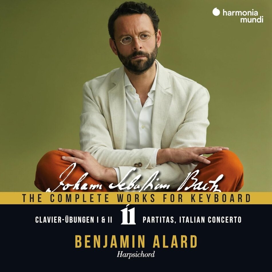 Johann Sebastian Bach (1685-1750) & Benjamin Alard - The Complete Works for Keyboard,Vol.11 - Clavier-Übungen I & II, Partitass, Italian Concerto 3 CDs