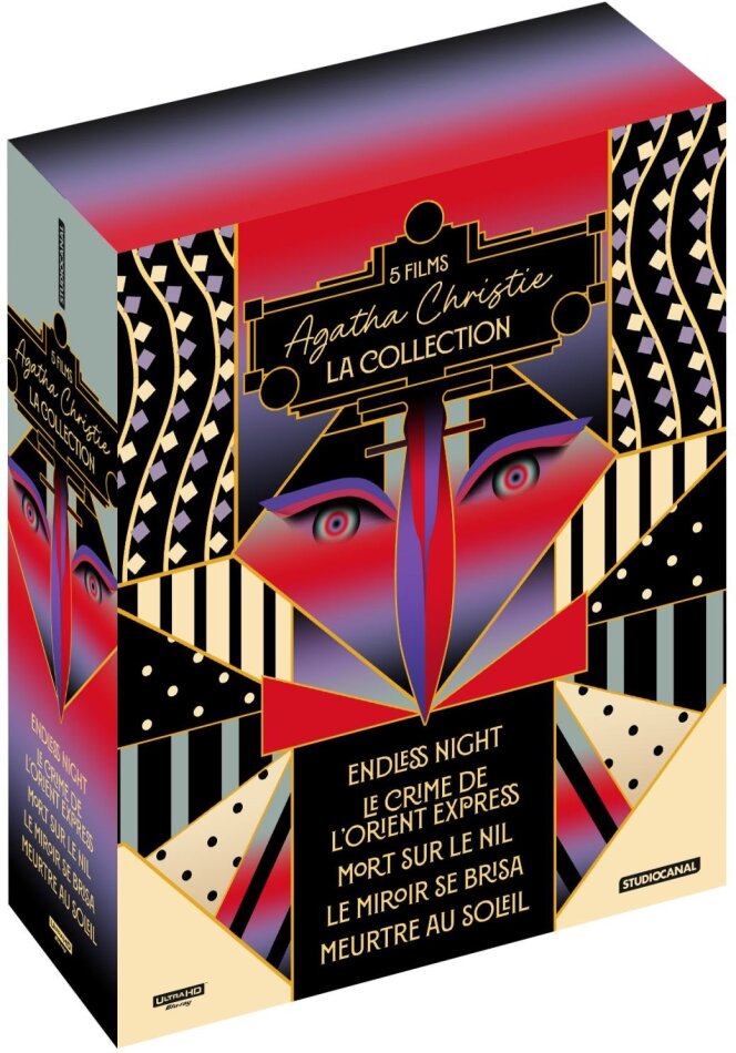Agatha Christie - La Collection - Endless Night / Le crime de l'Orient Express / Mort sur le Nil / Le miroir se brisa / Meurtre au soleil 5 4K Ultra HDs