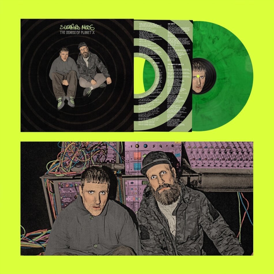 Sleaford Mods - The Demise Of Planet X Gatefold, Limited Edition, Neon Green Marble Vinyl, LP