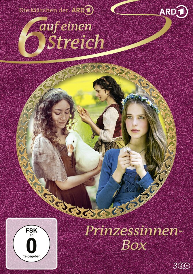 Prinzessinnen-Box 6 auf einen Streich, 3 DVDs