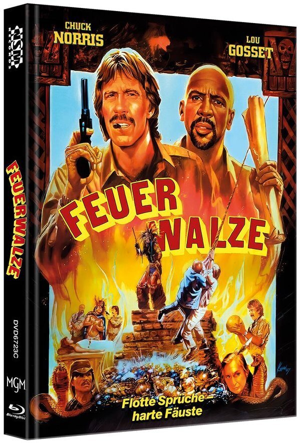 Feuerwalze (1986) Cover C, Limited Edition, Mediabook, Remastered, Blu-ray + DVD