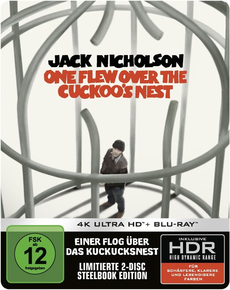 Einer flog über das Kuckucksnest (1975) Limited Edition, Steelbook, 4K Ultra HD + Blu-ray