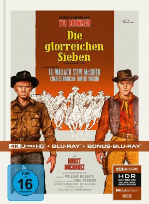 Die glorreichen Sieben (1960) (Limited Edition, Mediabook, 4K Ultra HD + 2 Blu-rays)