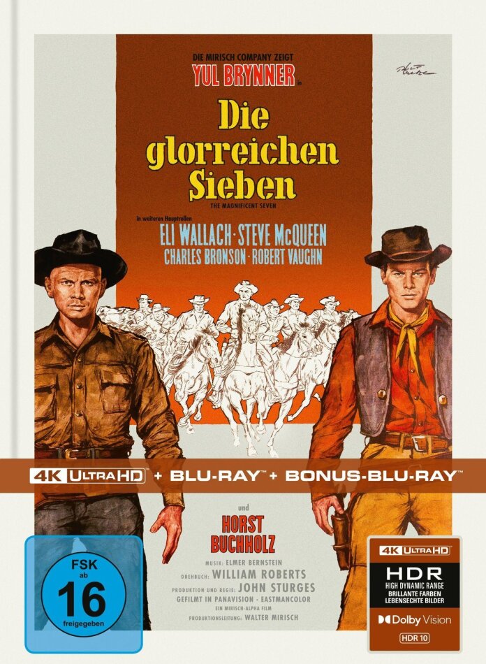 Die glorreichen Sieben (1960) Limited Edition, Mediabook, 4K Ultra HD + 2 Blu-rays