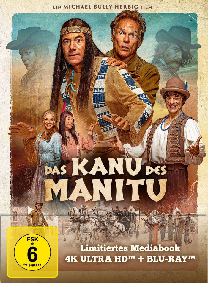 Das Kanu des Manitu (2025) Limited Edition, Mediabook, 4K Ultra HD + Blu-ray