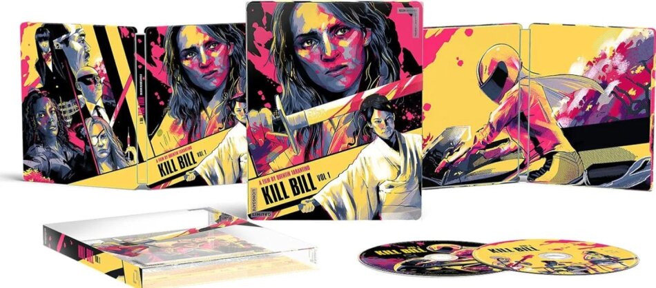 Kill Bill - Vol. 1 (2003) Limited Edition, Steelbook, 4K Ultra HD + Blu-ray