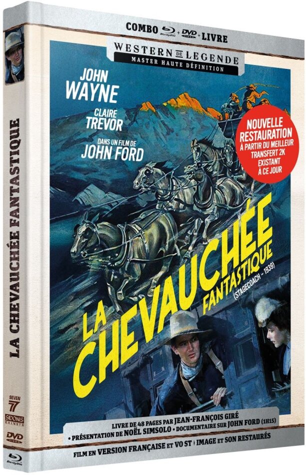 La chevauchée fantastique (1939) Western de Légende, Blu-ray + DVD + Booklet