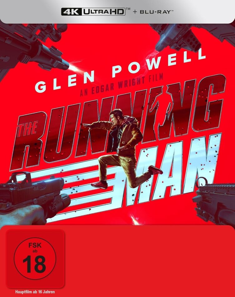 The Running Man (2025) Limited Edition, Steelbook, 4K Ultra HD + Blu-ray