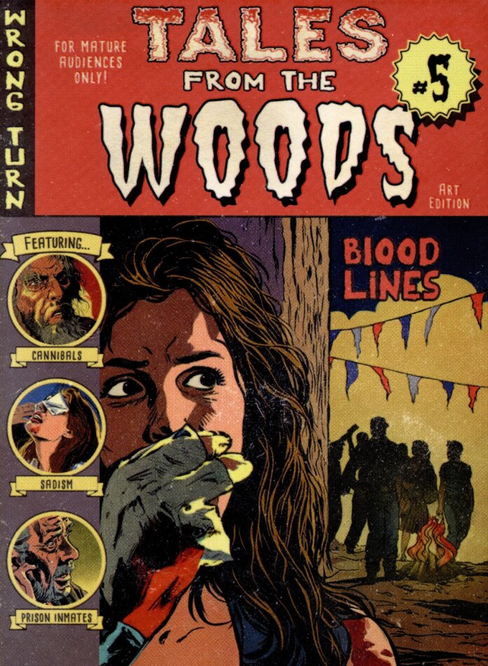 Wrong Turn 5: Bloodlines (2012) Cover D, Tales from the Woods, Limited Edition, Mediabook, Uncut, 4K Ultra HD + Blu-ray