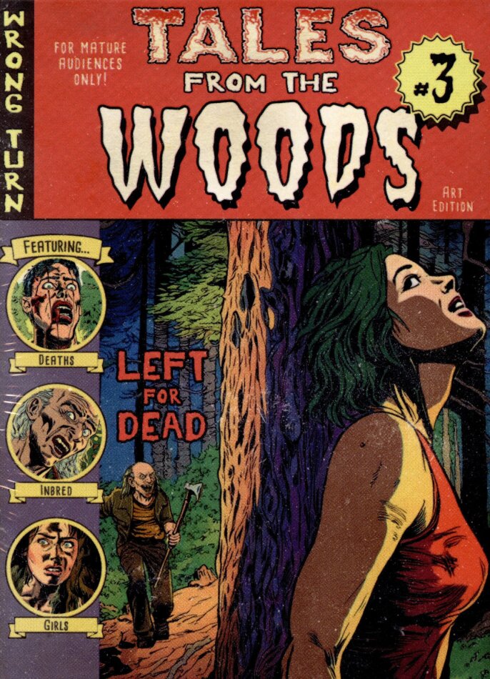 Wrong Turn 3: Left for Dead (2009) Cover D, Tales from the Woods, Limited Edition, Mediabook, Uncut, 4K Ultra HD + Blu-ray